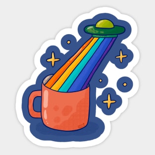 UFO coffee Sticker